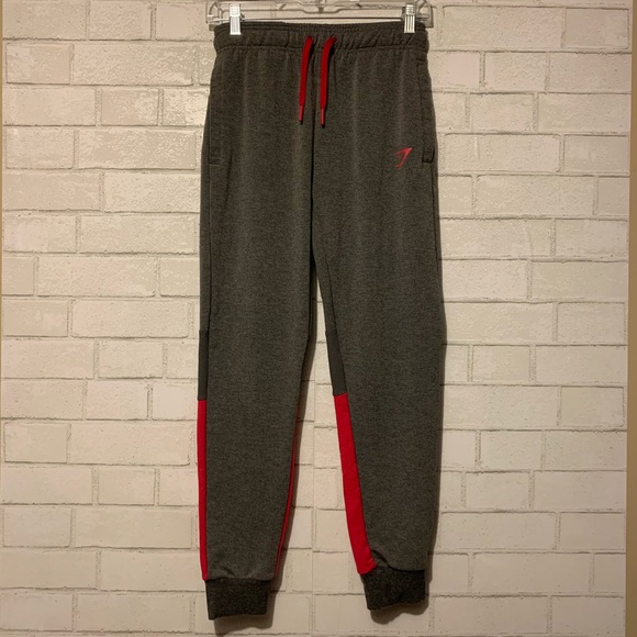 Gymshark Pants - Gymshark Sweatpants Pink Gray Small